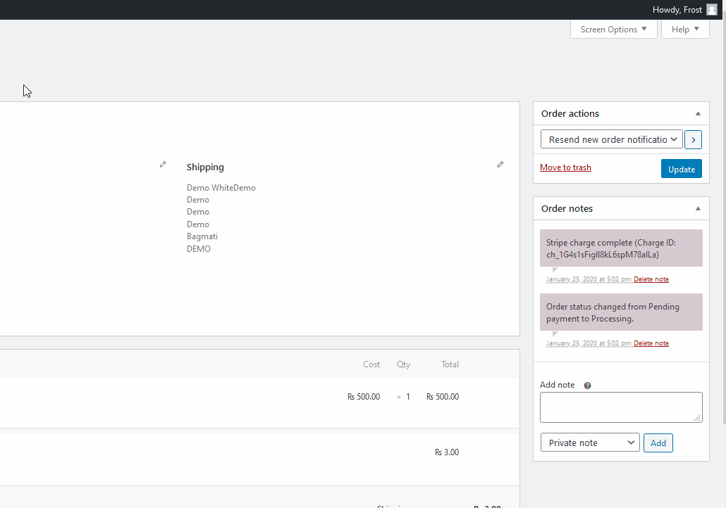 testați șabloanele de e-mail woocommerce - retrimiteți mailb