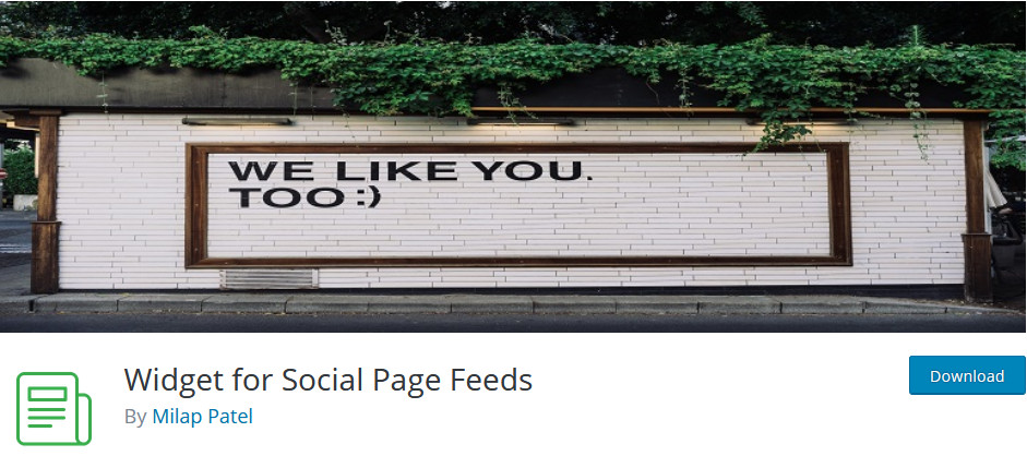 Facebook-Widget zu WordPress hinzufügen - Plugin-Bild