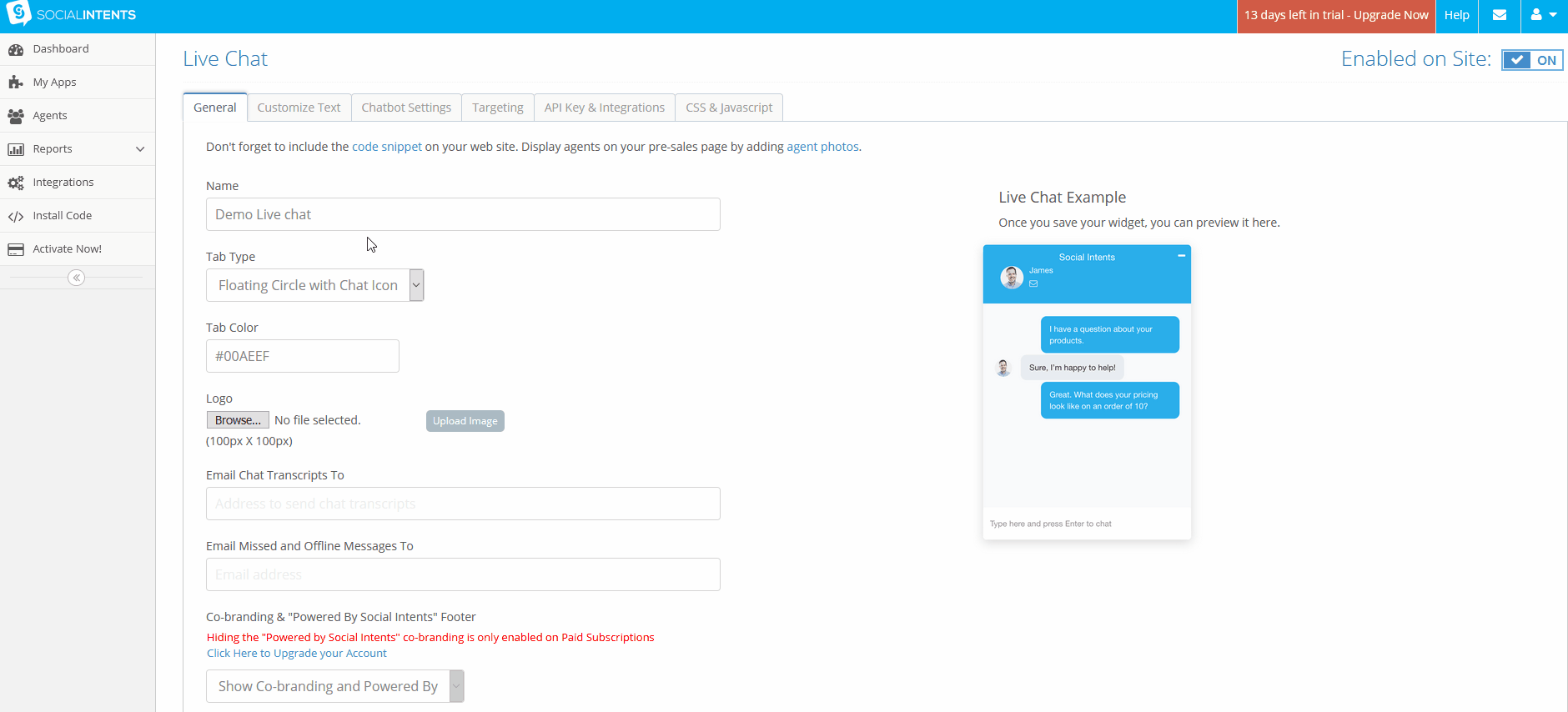 integrați woocommerce cu slack - Configurați intenții sociale
