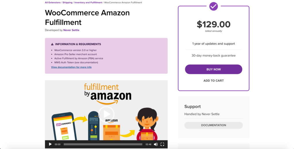Интеграция WooCommerce с Amazon — WC Amazon Fulfillment