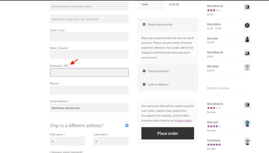 woocommerce posta kodu doğrulamasını devre dışı bırak - Varsayılan