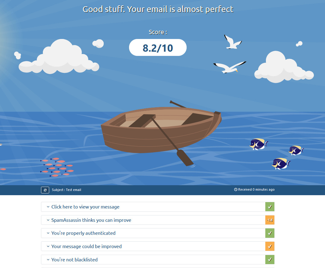 woocommerce tidak mengirim email - hasil penguji email