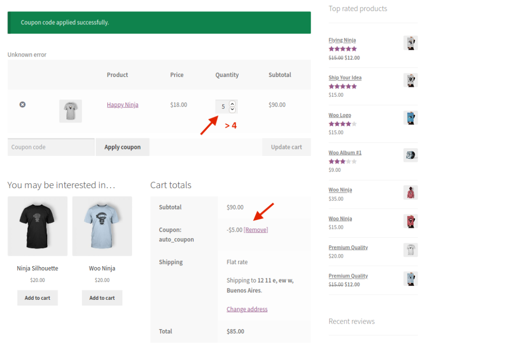 Применить купоны в WooCommerce — купоны в зависимости от количества товаров