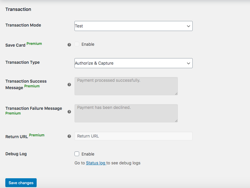 Fügen Sie Authorize.Net auch WooCommerce hinzu - Option 1