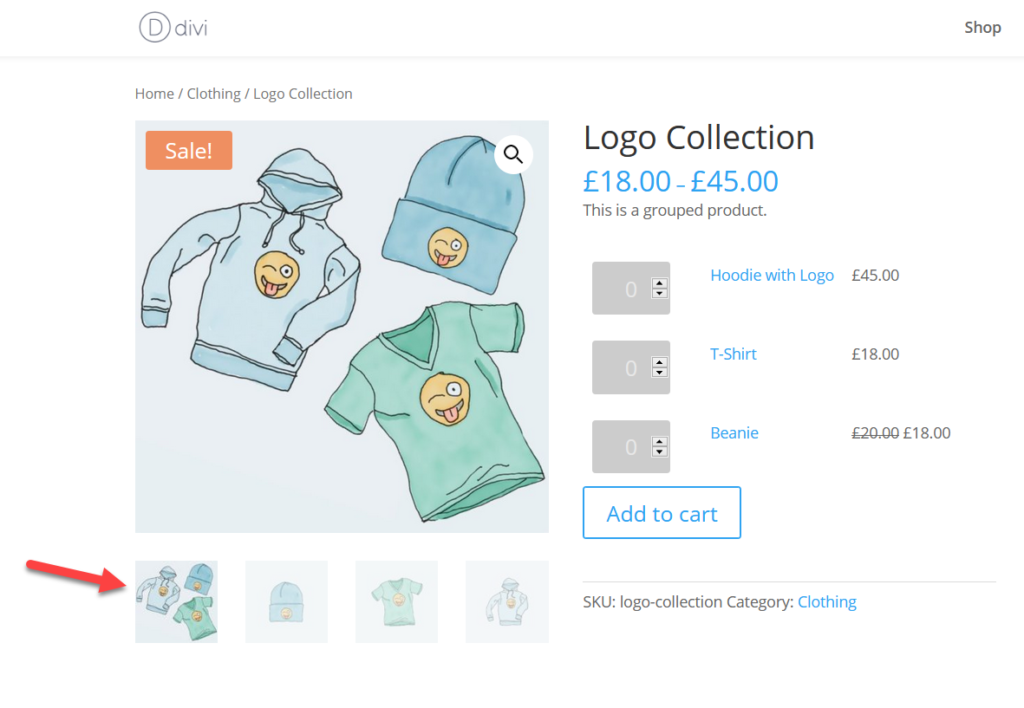 galerie woocommerce