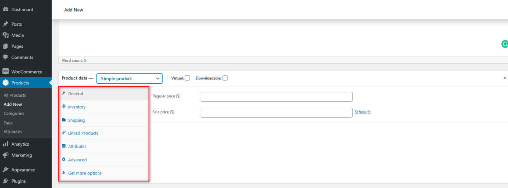 So richten Sie WooCommerce ein - Produktdetails 3