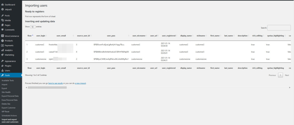 นำเข้าและส่งออกลูกค้า woocommerce - กระบวนการนำเข้าปลั๊กอิน