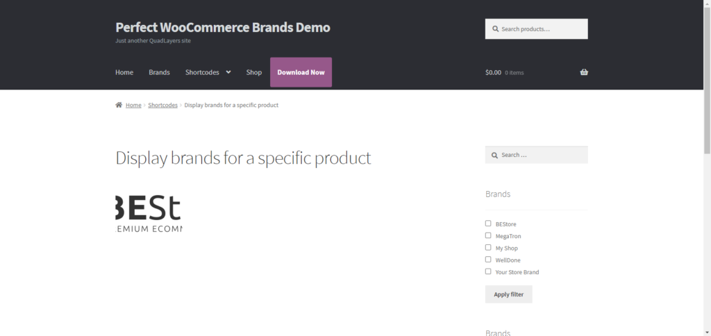Organiser les produits WooCommerce par marque - Afficher les marques pour un produit spécifique