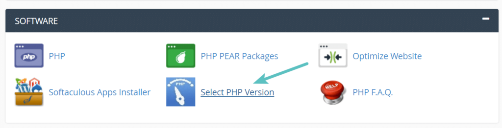 Erhöhen Sie das maximale Datei-Upload-Limit - wählen Sie die PHP-Version
