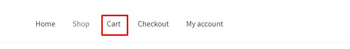 Wpis menu koszyka
