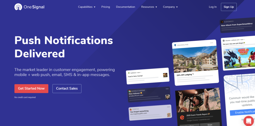 دفع الإضافات الإخطار لـ WordPress - oneSignal
