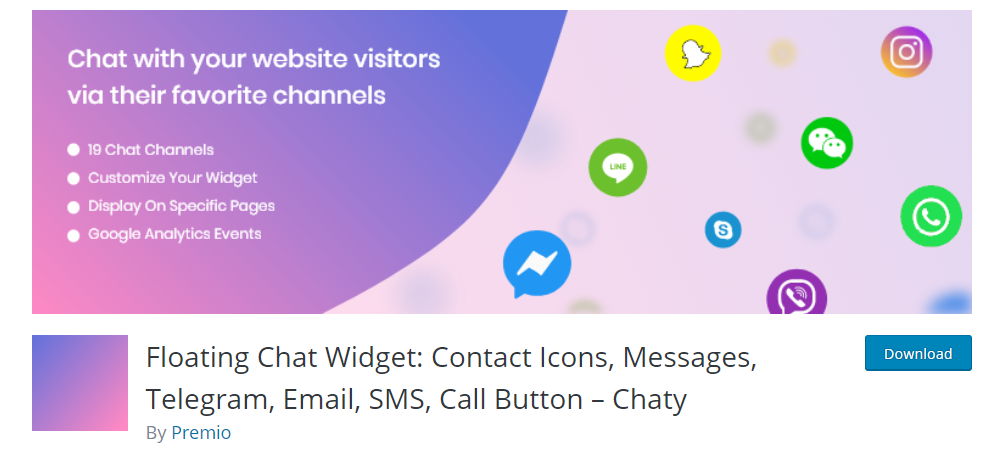 Najlepsze wtyczki Telegram dla WordPress — pływający widżet czatu