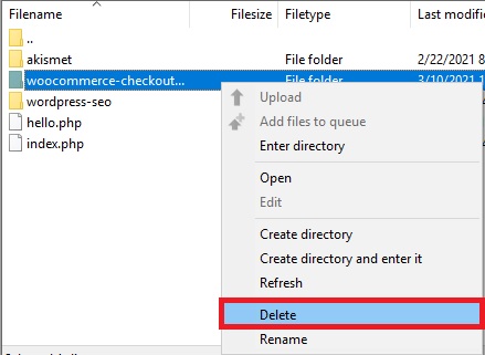 excluir plugin ftp instalar plugin wordpress manualmente