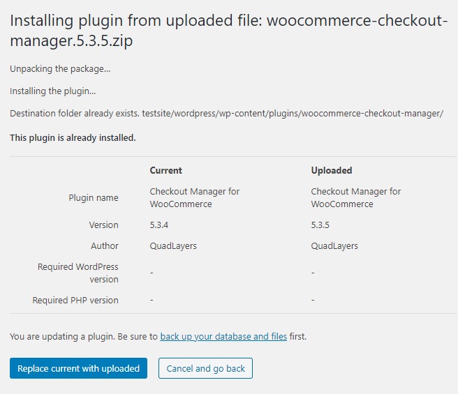 instalação do plugin falhou instalar plugin wordpress manualmente