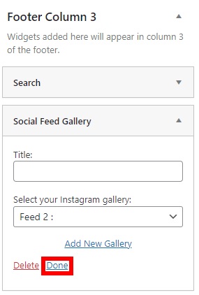 widget feed instagram mengubah footer di etalase