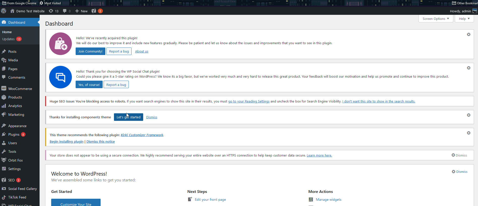 tambahkan remah roti di wordpress - instal fleksibel