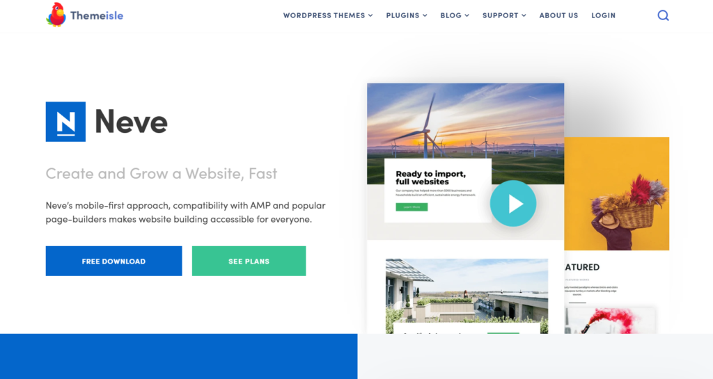 thème wordpress névé