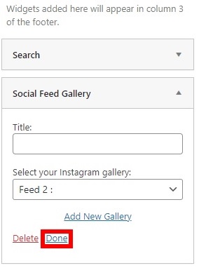 เพิ่มวิดเจ็ตฟีดธีม WordPress instagram ที่ดีที่สุด