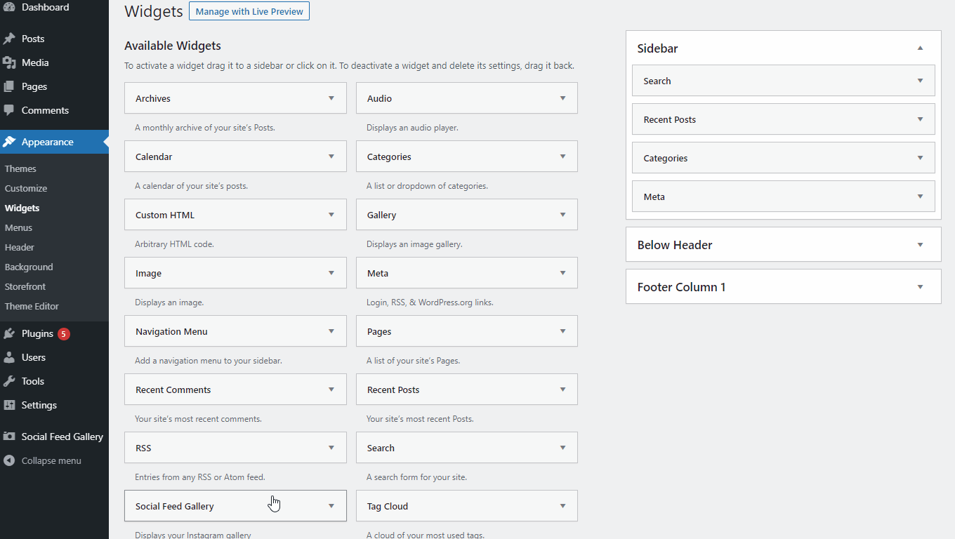วิดเจ็ต ธีม WordPress instagram ที่ดีที่สุด