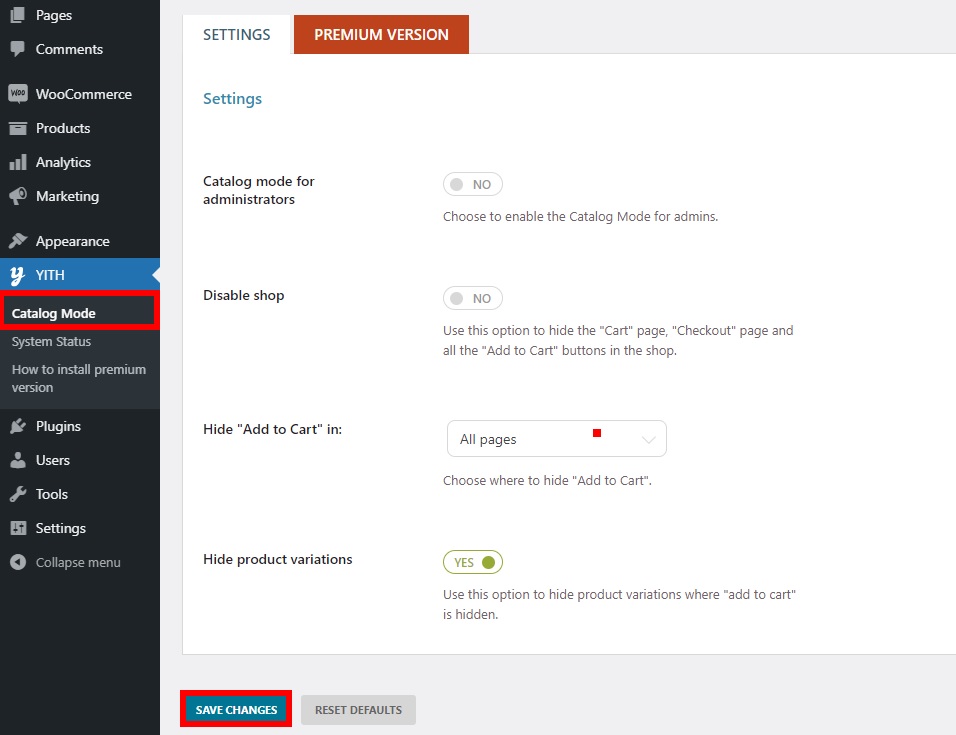Mit dem Katalogmodus aktivieren Sie den Katalogmodus in WooCommerce
