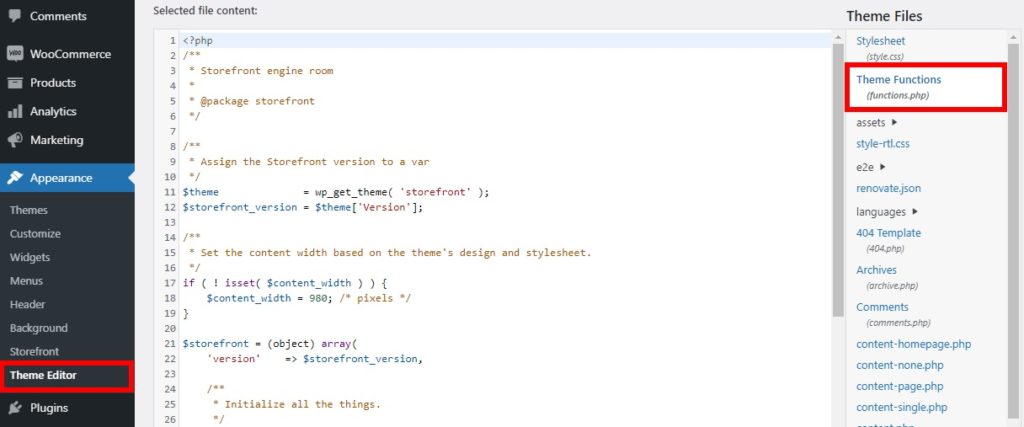 Der Theme-Editor aktiviert den Katalogmodus in WooCommerce