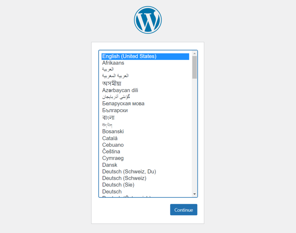 WordPress manuelle Installation