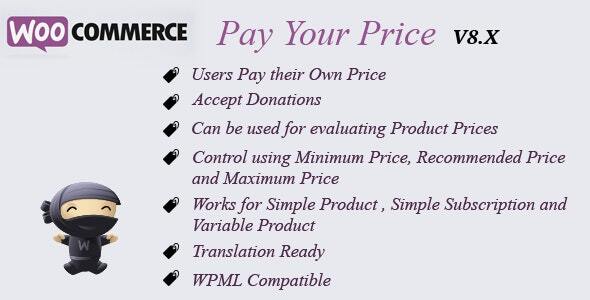 WooCommerce จ่ายราคาของคุณ