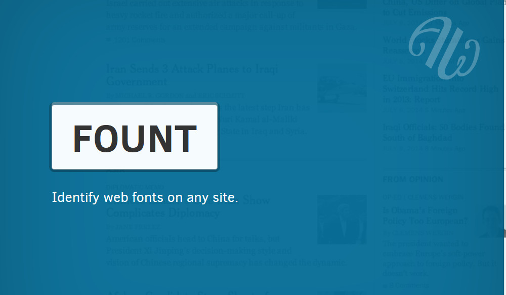 mengidentifikasi font di situs web - font