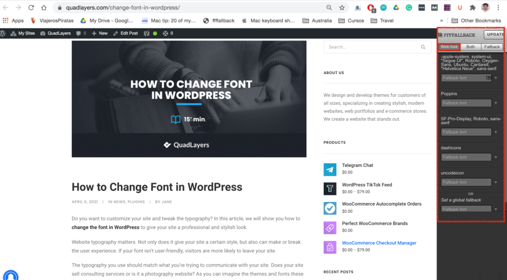 Identifikasi font di situs web - FFFFallback