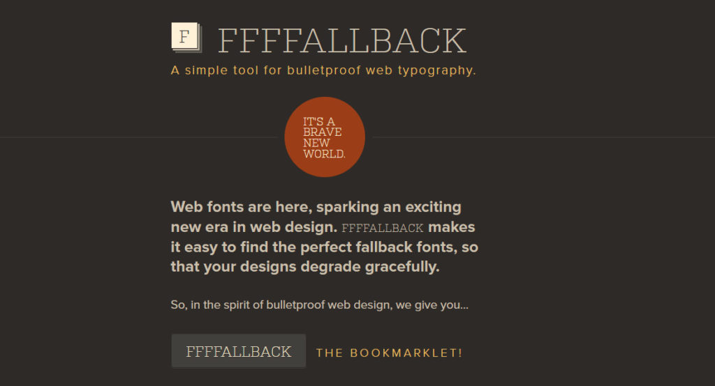 mengidentifikasi font di situs web - FFallback