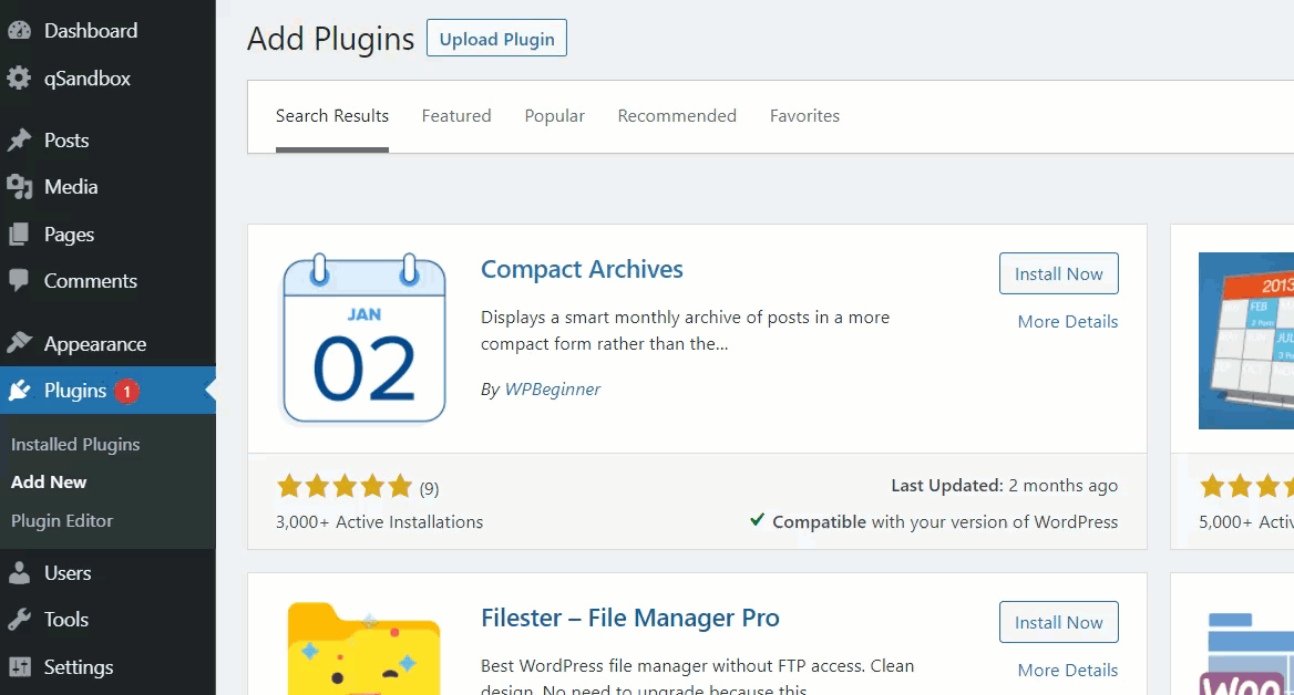 ajouter des messages à une page dans wordpress - plug-in d'archives compactes