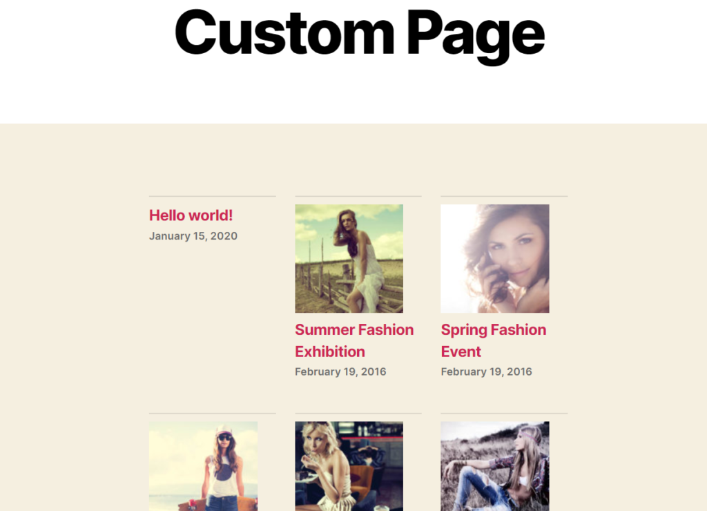 page publiée
