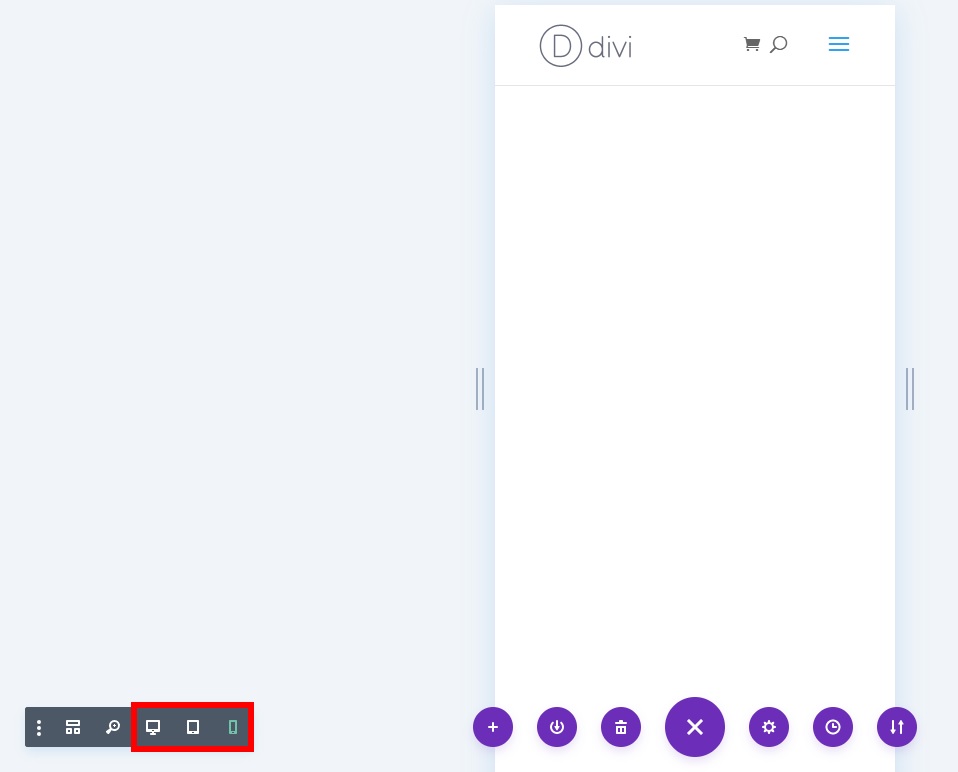 vue mobile divi builder match bureau et menu mobile