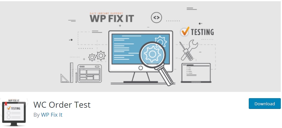 test de commande wc commandes woocommerce