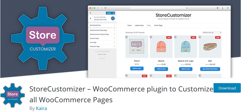 complementos para personalizar la página de productos de woocommerce - personalizador de tiendas