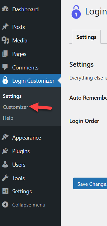 personalizar la página de inicio de sesión de wordpress - personalizador de inicio de sesión