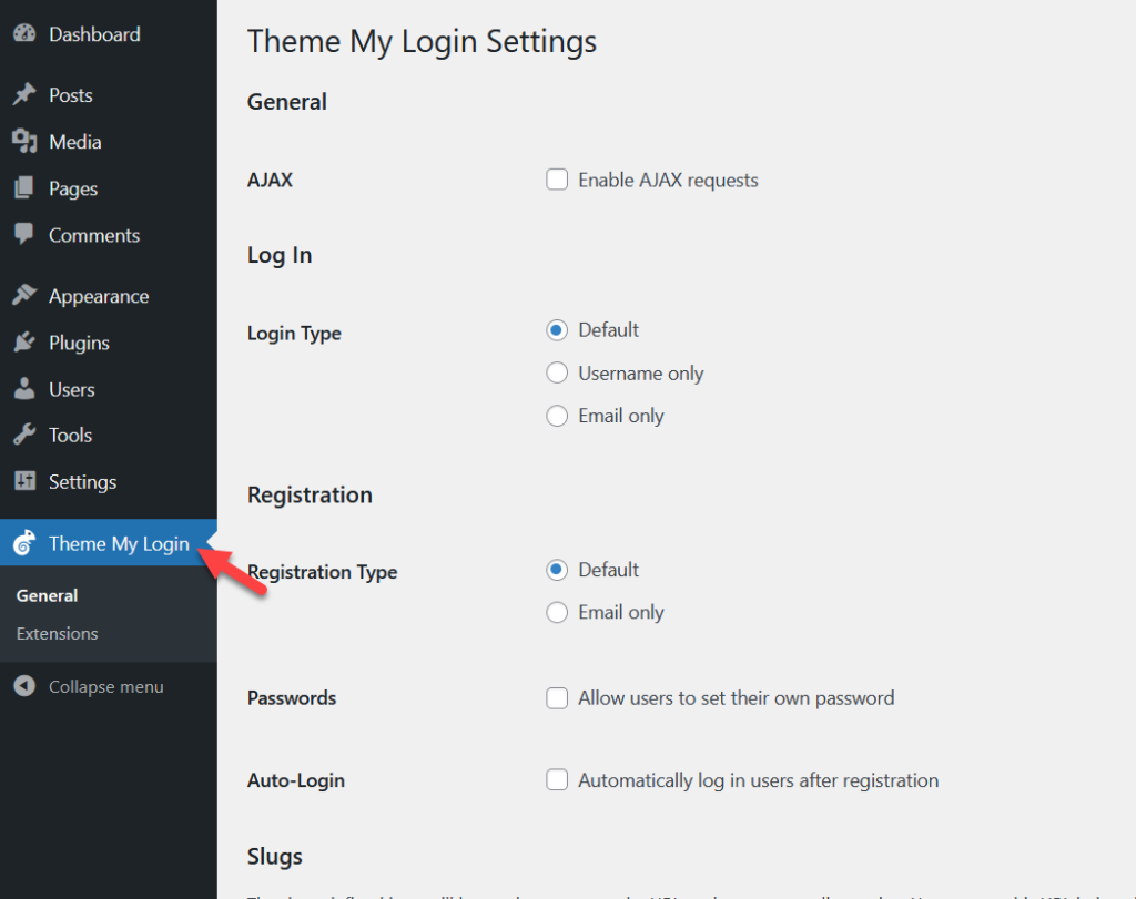 tema mi configuración de inicio de sesión