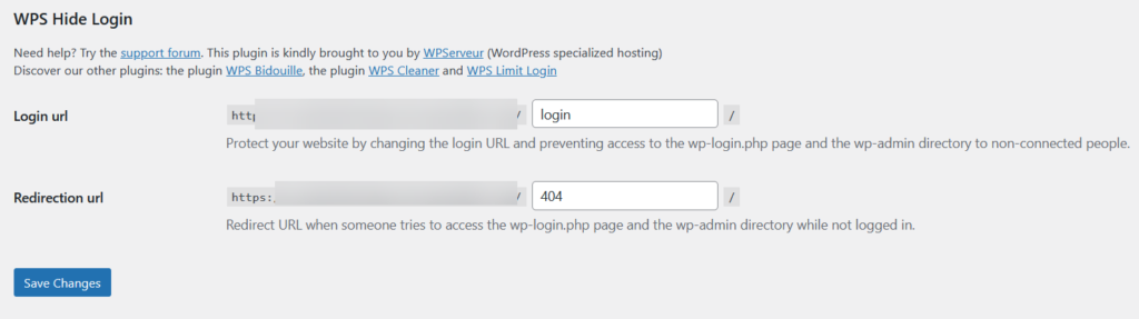 personalizar la página de inicio de sesión de wordpress - wps ocultar opciones de inicio de sesión