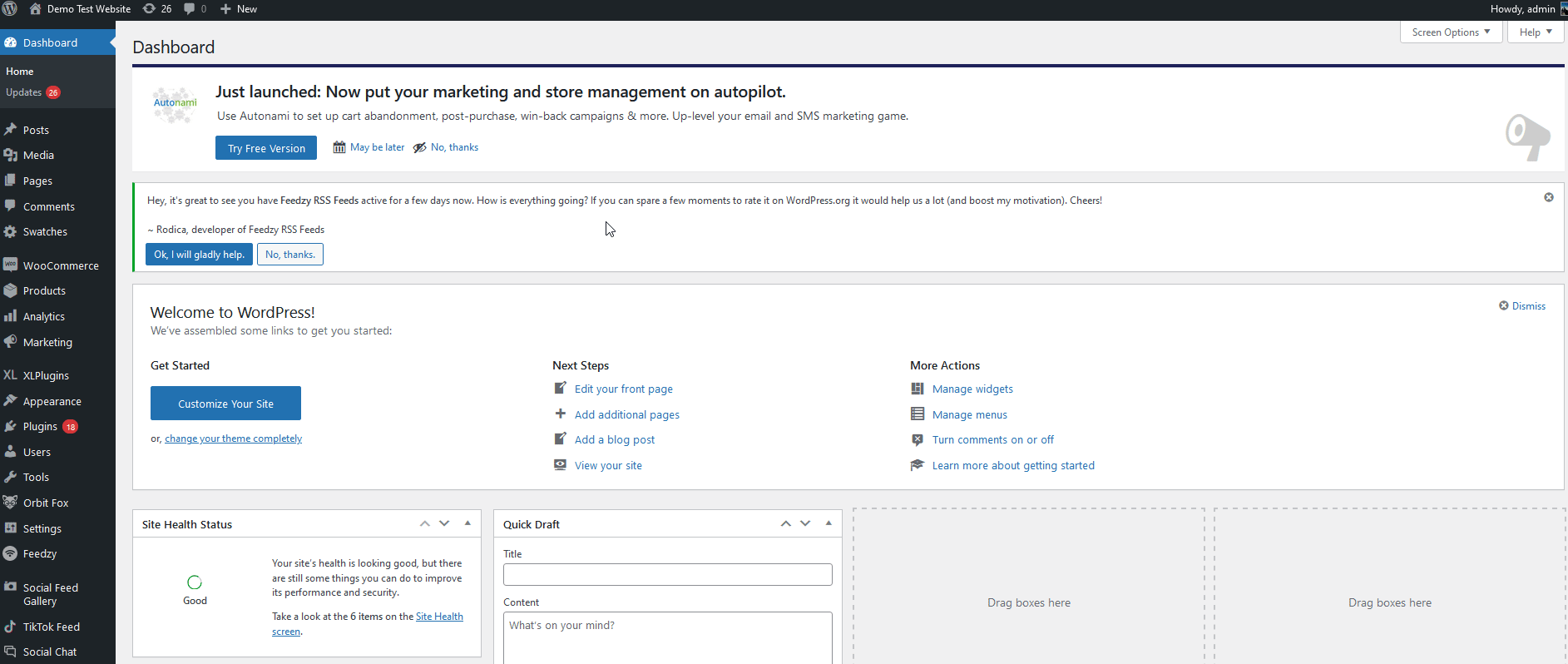 crear agregador de noticias en WordPress - instalar complemento