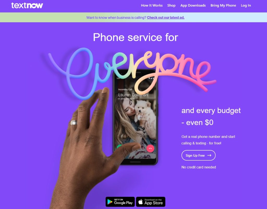textnow meilleures applications de numéros de téléphone virtuels