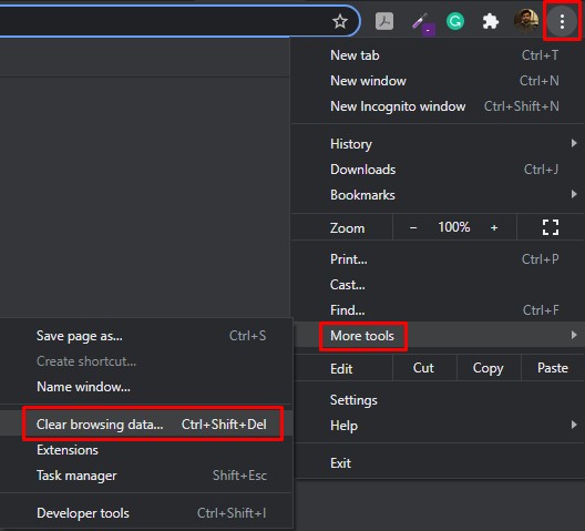 Cómo reparar la pantalla blanca de la muerte de WordPress (WSOD): datos de navegación claros de Chrome