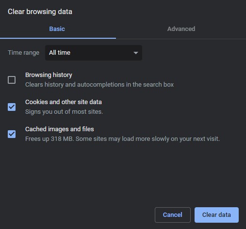 Borrar datos de navegación y cookies - Google Chrome