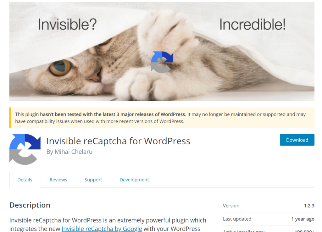 Unsichtbares Recaptcha für WordPress