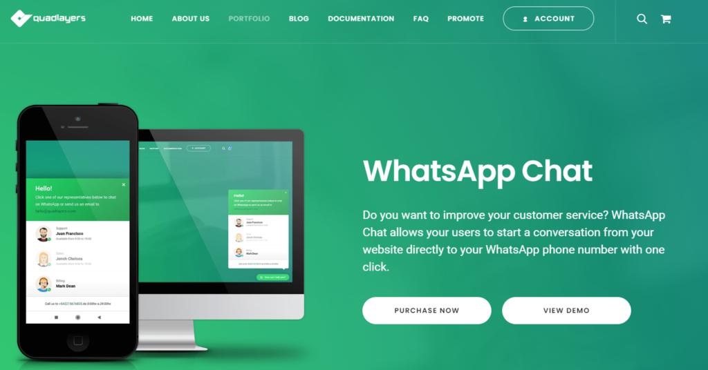 wordpress 客戶支持插件 - whatsapp 聊天