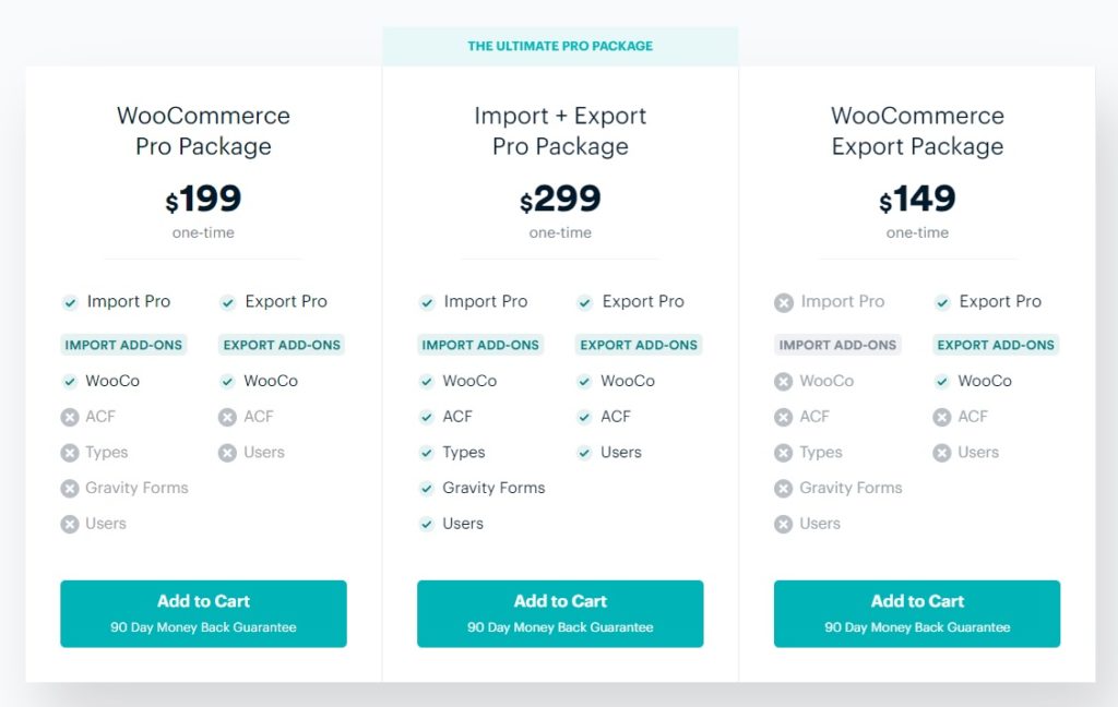 opțiuni de preț export comenzi woocommerce