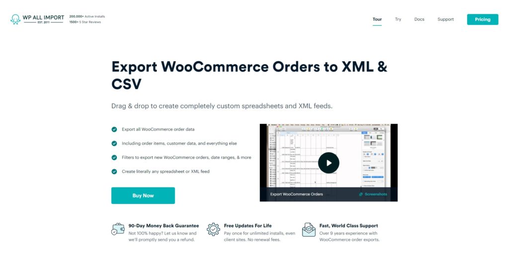pagina de pornire pentru exportul comenzilor woocommerce