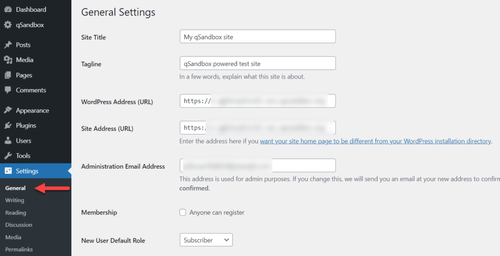 schimba limba woocommerce - setările generale wordpress