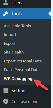 تمكين وضع تصحيح أخطاء WordPress - إعدادات تصحيح أخطاء wp