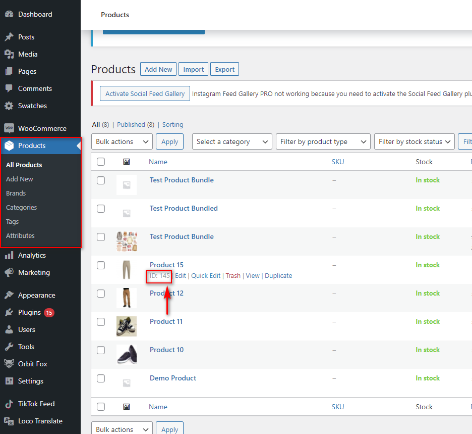excluir el producto woocommerce de los cupones - ID del producto
