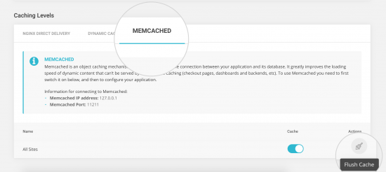 清除 Siteground Memcached